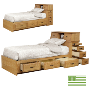 Amish Tyler Storage Platform Bed